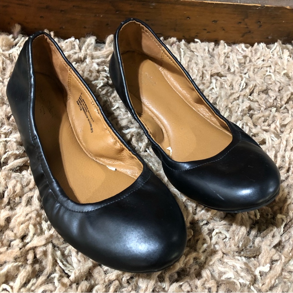 Size 7 womens black ballet flats shoes women’s